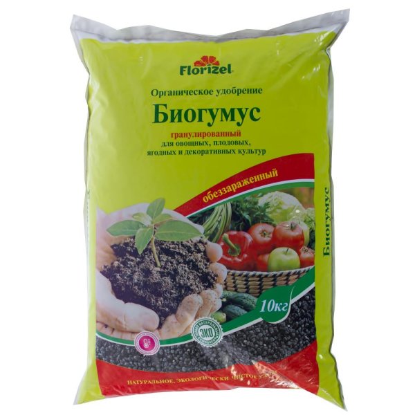 Органическое удобрение Florizel биогумус, 10кг