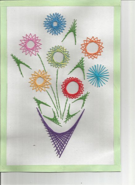 Схемы для вышивания изонитью с цифрами для детей