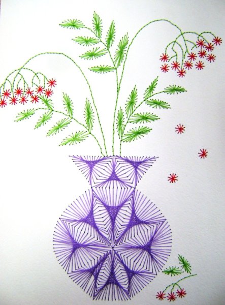 Техника вышивания изонить для начинающих