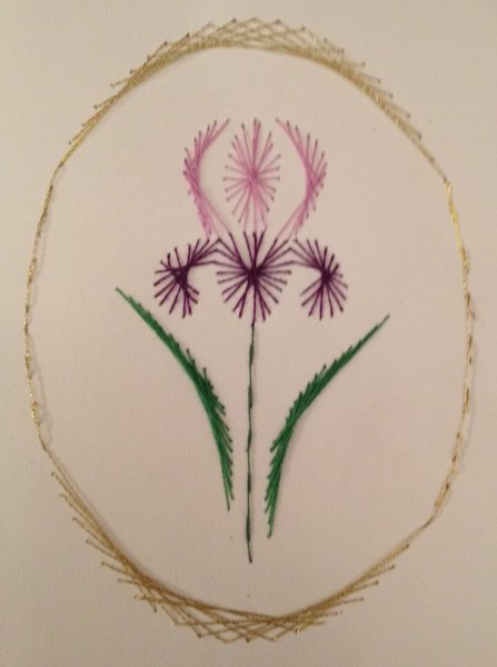 Вышивание на картоне