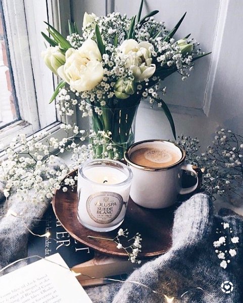 Стильные композиции кофе цветы