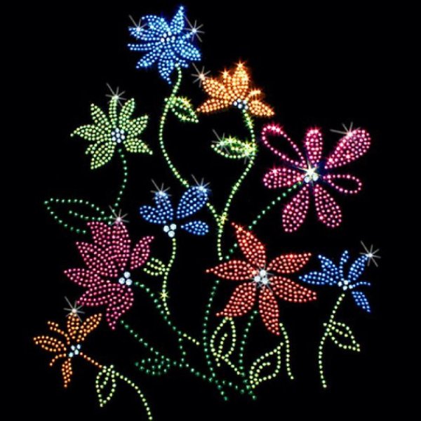 Цветок из страз