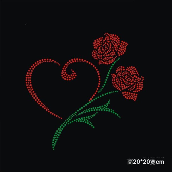 Роза из страз