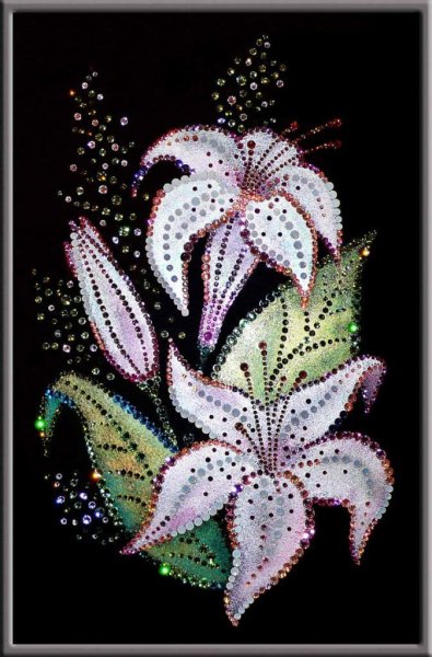 Панно из стразов