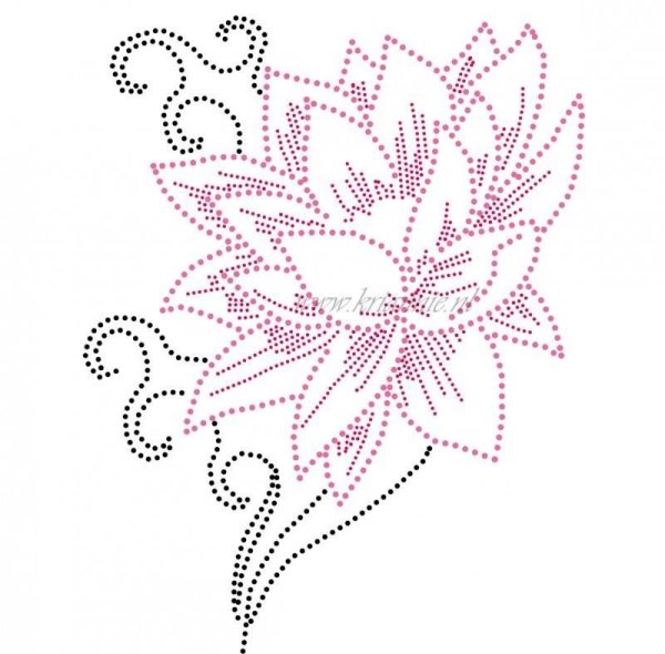 Трафарет для вышивания стразами