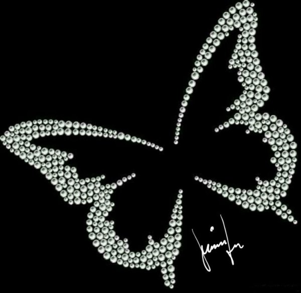 Бабочка из страз