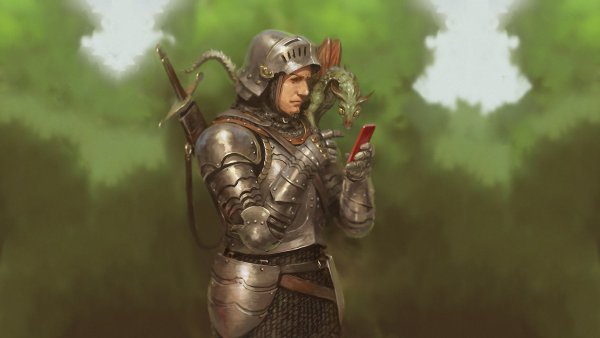 Рыцарь в доспехах