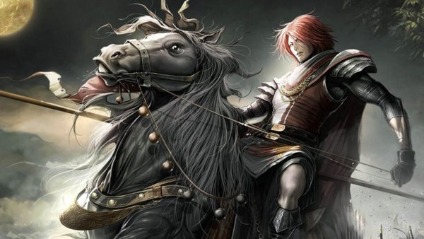 Рыцари на лошадях с копьями