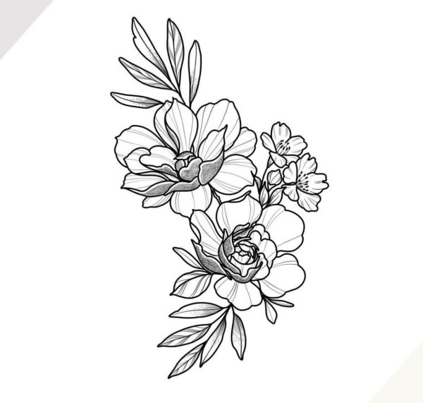 Цветы эскиз