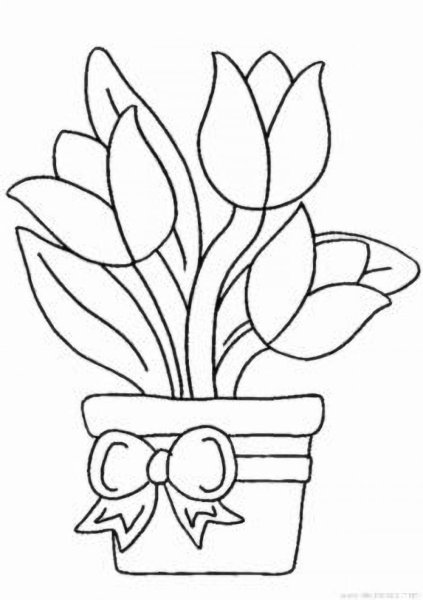 Цветы. Раскраска