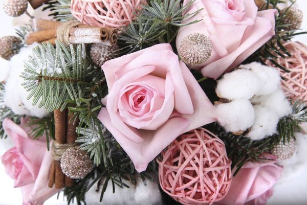 Красивый зимний букет