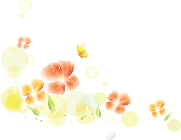 Цветы на прозрачном фоне для фотошопа