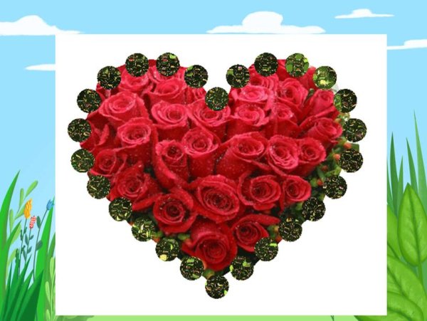 Сердечко из роз