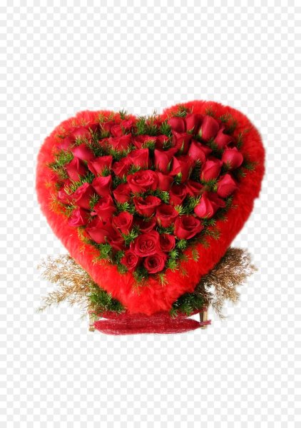 Сердце из роз