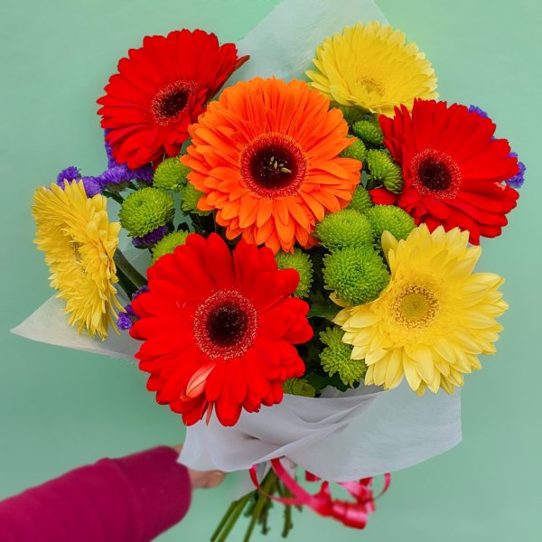 Герберы осенний букет
