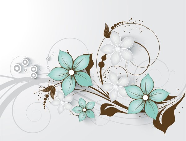 Узоры с цветами