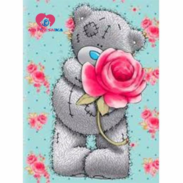 Мишка Тедди с цветами