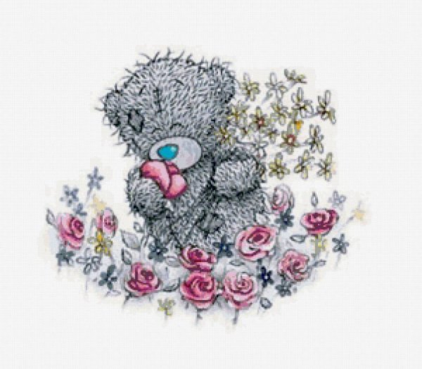 Тедди с цветочком