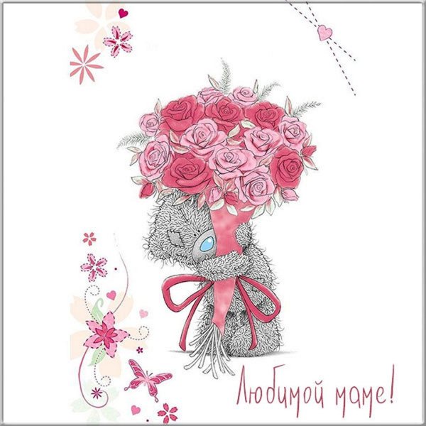 Мишка Тедди с букетом роз