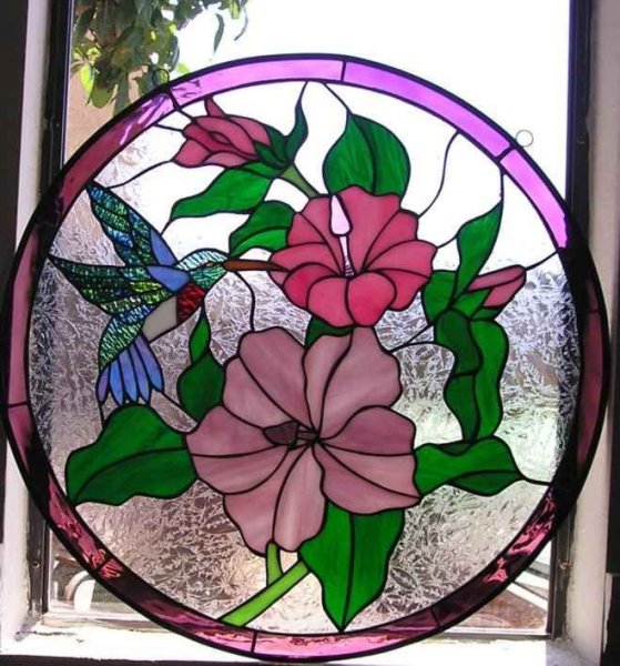 Цветочный витраж