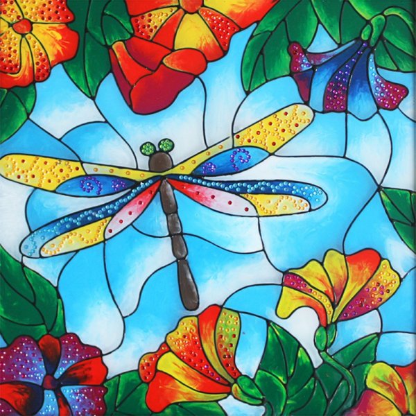 Витражное рисование для детей