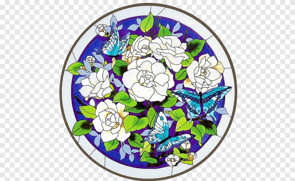 Декоративная композиция в круге