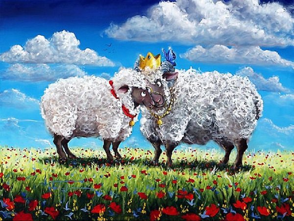 Овечка иллюстрация