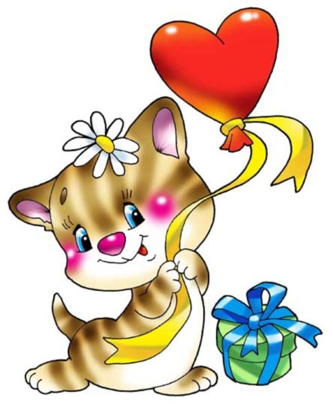 Милые зверюшки с цветами