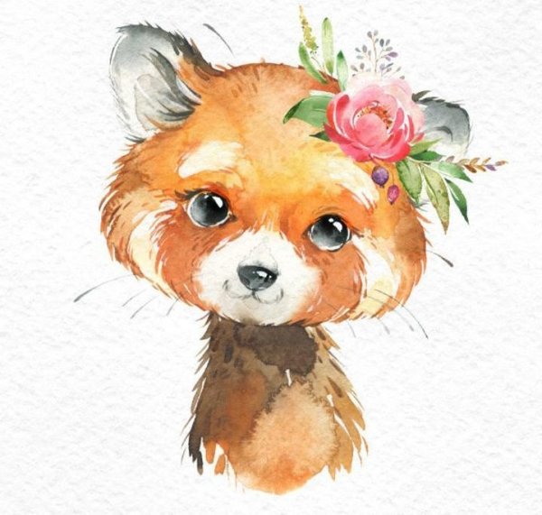 Зайчик с цветочком