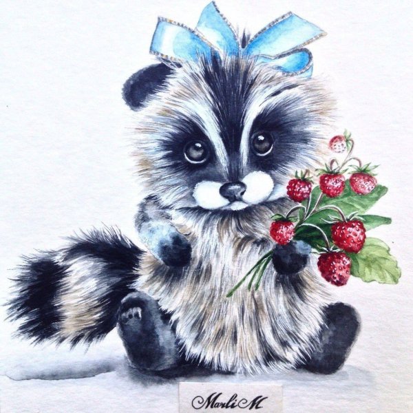 Зайчик с цветком