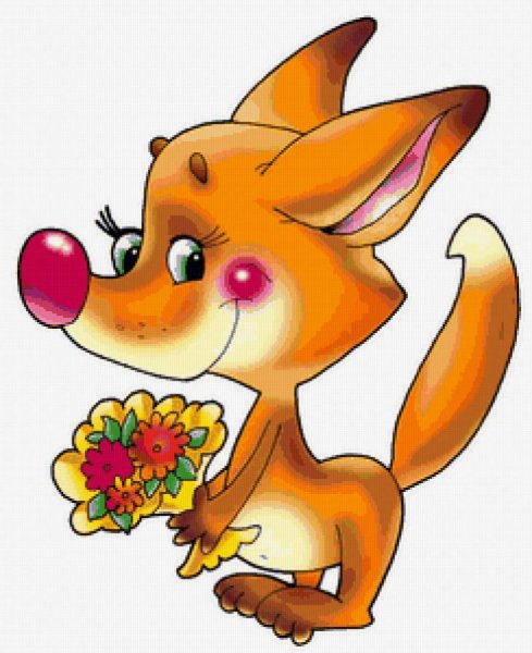 Зверюшки с цветами