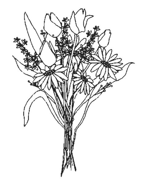 Весенние цветы раскраска для детей