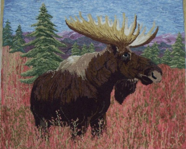 Лоси на картинах художников