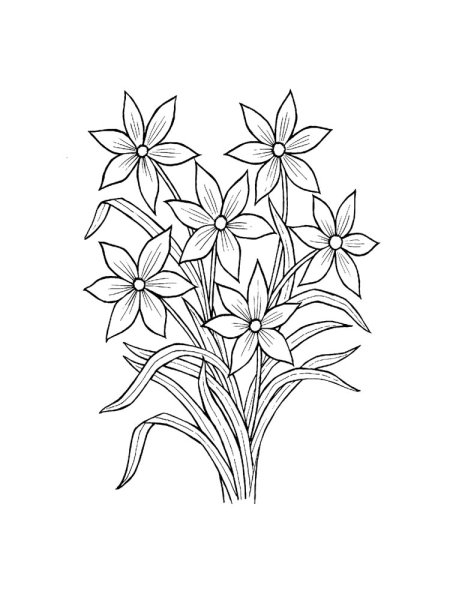 Нарисовать букет цветов для детей