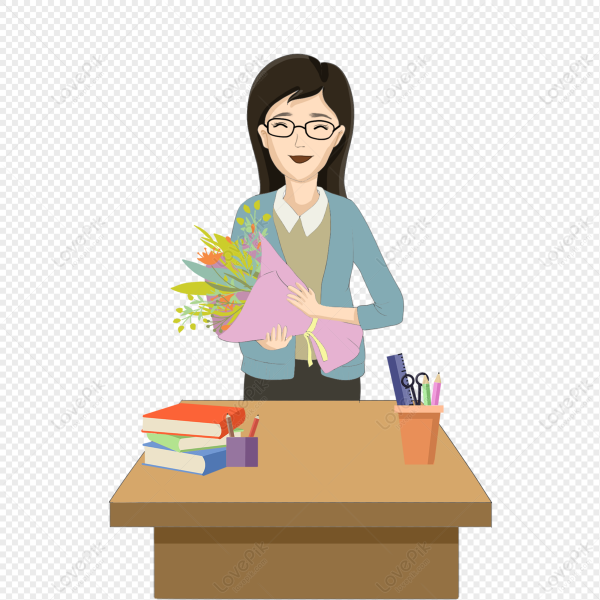 Букет учителю иллюстрация