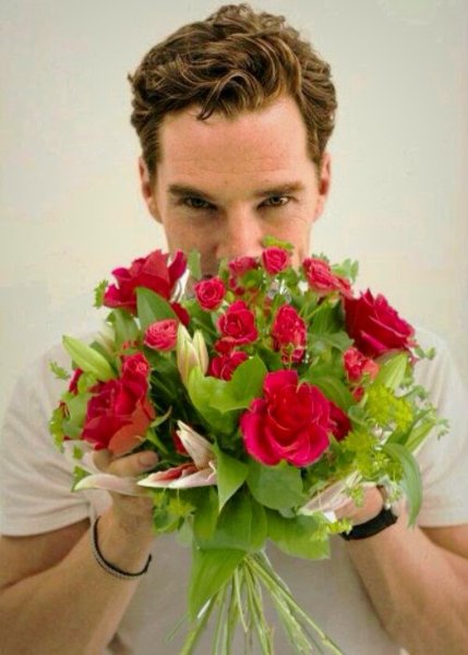 Вручение цветов в театре