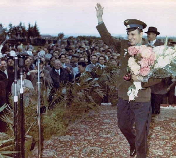 Встреча Гагарина после полета