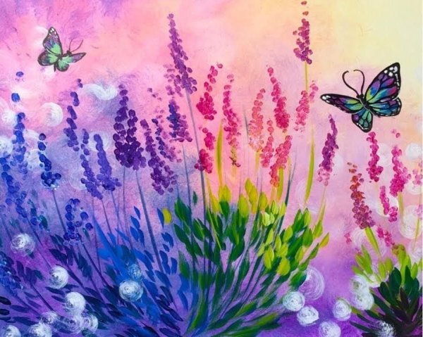 Правополушарное рисование Лаванда