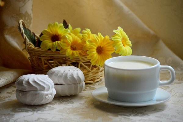 Розовая Кружка с зефирками