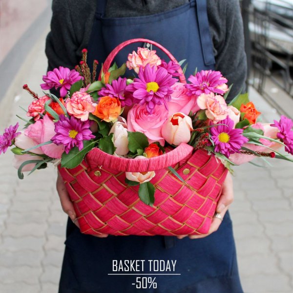 Цветы в сумке