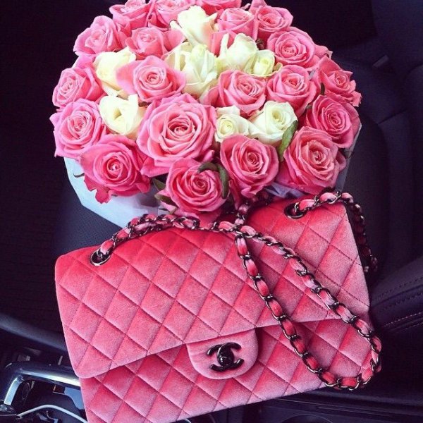 Сумочка из живых цветов