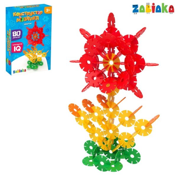 Конструктор «мозаика», 80 деталей