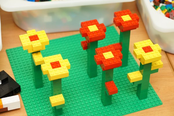 Цветы из лего