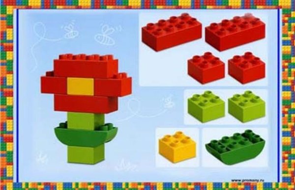 Лего конструирование растения