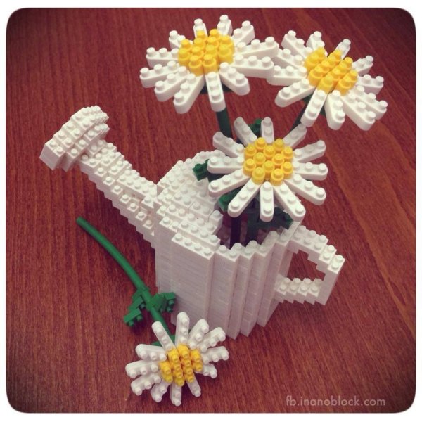 Цветы из лего конструктора