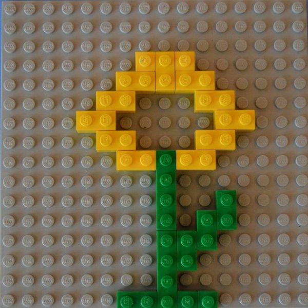 Цветы из лего конструктора