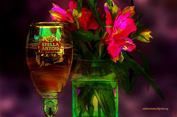 Пиво и цветы