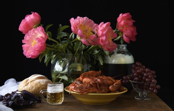 Пиво и цветы