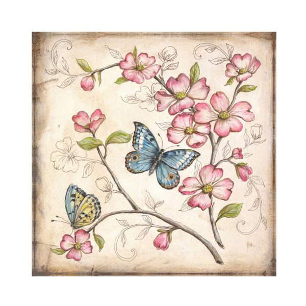 Бабочки для декупажа розовые