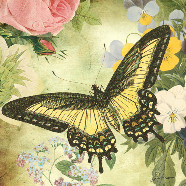 Винтажная бабочка